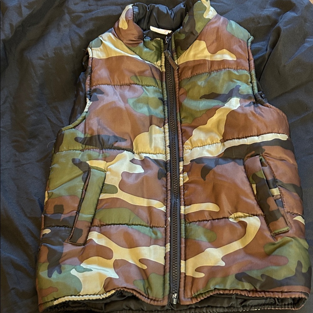 Children's Camouflage Puffer Vest